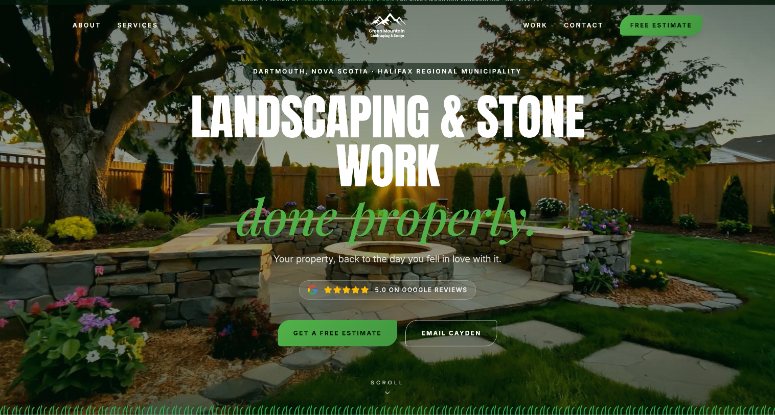 Green Mountain website homepage